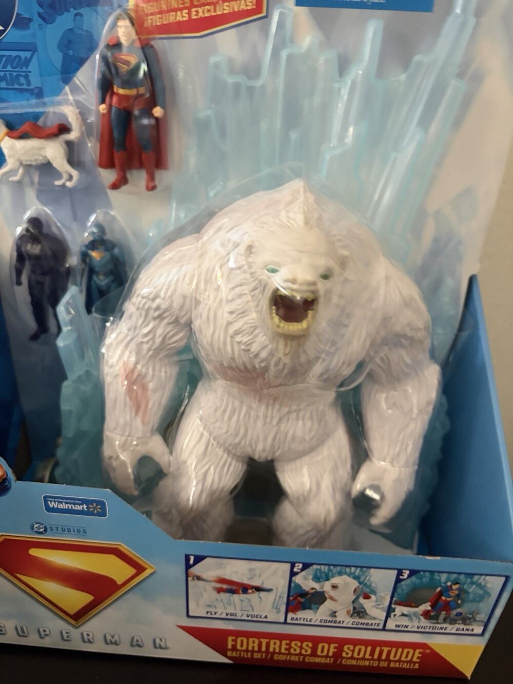 DC Comics Superman Fortress of Solitude Battle Playset Yeti Action Figure Krypto